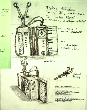 Flakkordeon sketch by marvamk q synlabor berlin for flake of rammstein